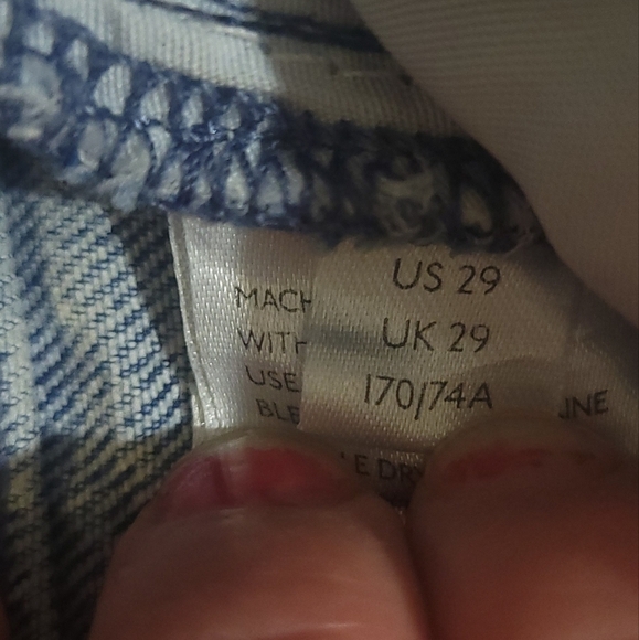 Free people "We the free" acid wash skinny jeans with fringe size 29 - Picture 3 of 7